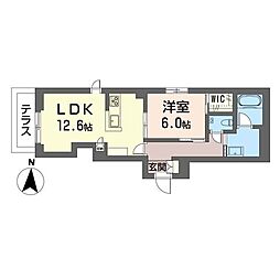 間取図画像 1LDK
