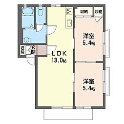 間取図画像 2LDK