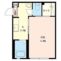 ステージK 1Kの間取図画像