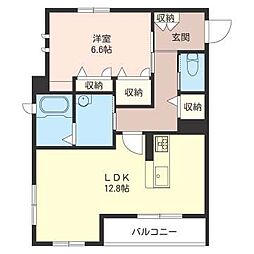 ブレム 1LDKの間取図画像