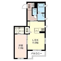 ブレム 1LDKの間取図画像