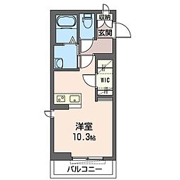 Today's ワンルームの間取図画像