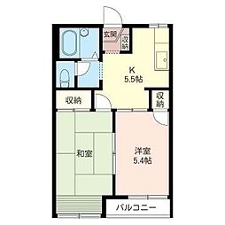 ラプラスいずみ 2Kの間取図画像