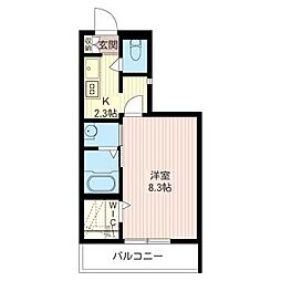 ルーチェ千駄木 1Kの間取図画像