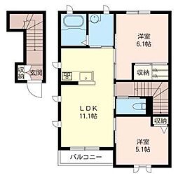 間取図画像 2LDK