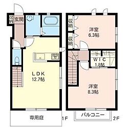 テラスアレグレ 2LDKの間取図画像