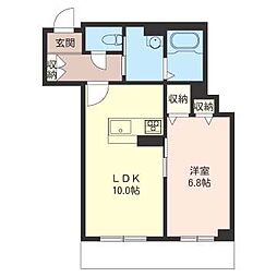 カーサ　エテルノ 1階1LDKの間取り