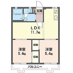 間取図画像 2LDK