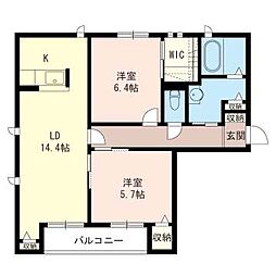間取図画像 2LDK