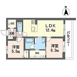 間取図画像 2LDK
