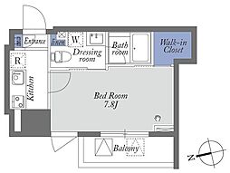 マストライフ神田錦町 5階1Kの間取り