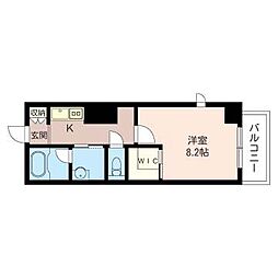 サンライズ下谷 1Kの間取図画像