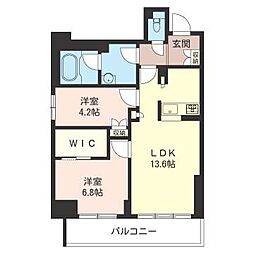 GRACEMAISON神保町 2LDKの間取図画像