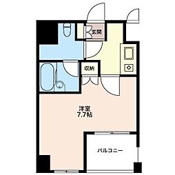 エスティメゾン浅草駒形 1Kの間取図画像