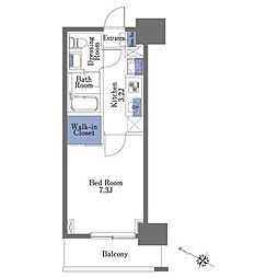 PRIMEMAISON神保町 1Kの間取図画像