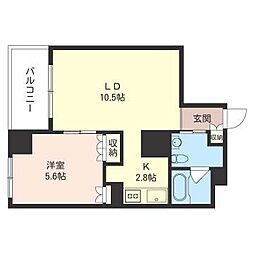 エスティメゾン板橋C6 1LDKの間取図画像