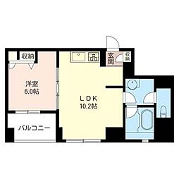 リオフレンテ 1LDKの間取図画像