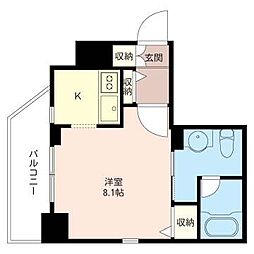 MASTLIFE日本橋本町 1Kの間取図画像