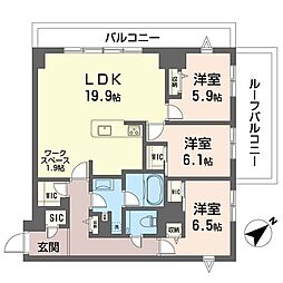 間取図画像 3LDK