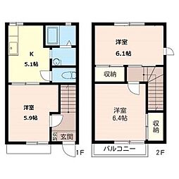 エスポワール湘南B 3Kの間取図画像