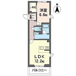 ガーデン鵠 1LDKの間取図画像