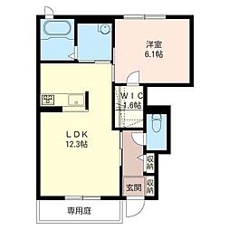 アレグリア 1LDKの間取図画像