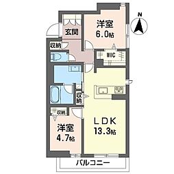 間取図画像 2LDK