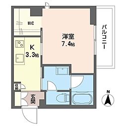 トルシーヌ大宮東町 1Kの間取図画像