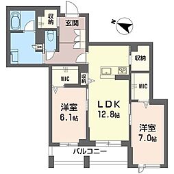 間取図画像 2LDK