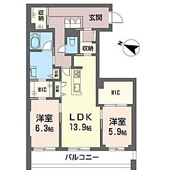 間取図画像 2LDK
