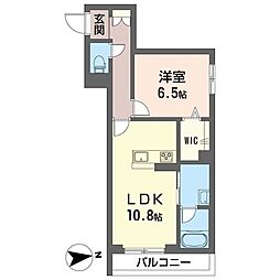 アーヴェル 1LDKの間取図画像