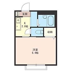シャーメゾンＲＯＳＥ 00102 1階1Kの間取り