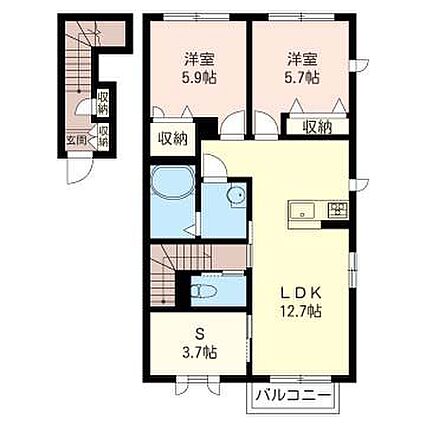 サンプロヌーブ大倉山_間取り_0
