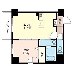 フォレスタ 1LDKの間取図画像