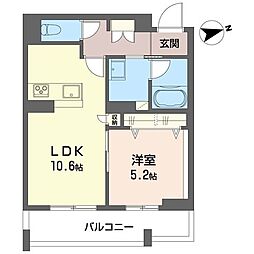 カ・ピリナ柏 1LDKの間取図画像