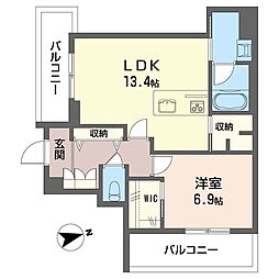 カ・ピリナ柏 1LDKの間取図画像