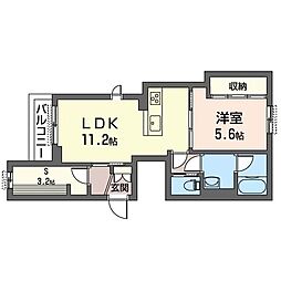 間取図画像 1SLDK