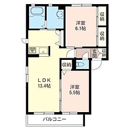 間取図画像 2LDK