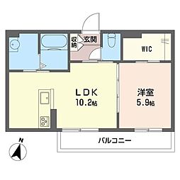 間取図画像 1LDK