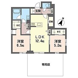 グランテール 2LDKの間取図画像