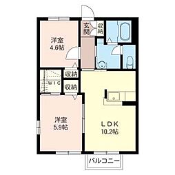 間取図画像 2LDK