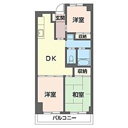 パークヒルズ 3DKの間取図画像