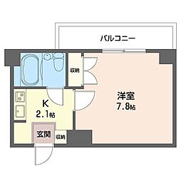 ヴェルドミール宮崎台 1Kの間取図画像