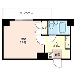 ヴェルドミール宮崎台 1Kの間取図画像