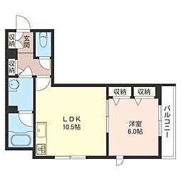 間取図画像 1LDK