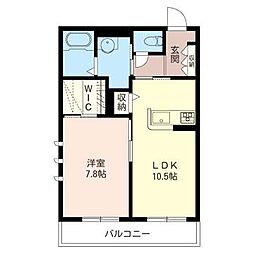 間取図画像 1LDK