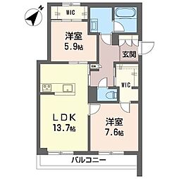 間取図画像 2LDK