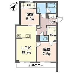 間取図画像 2LDK