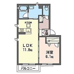 間取図画像 1LDK