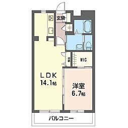 MASTLIFESOGA 1LDKの間取図画像